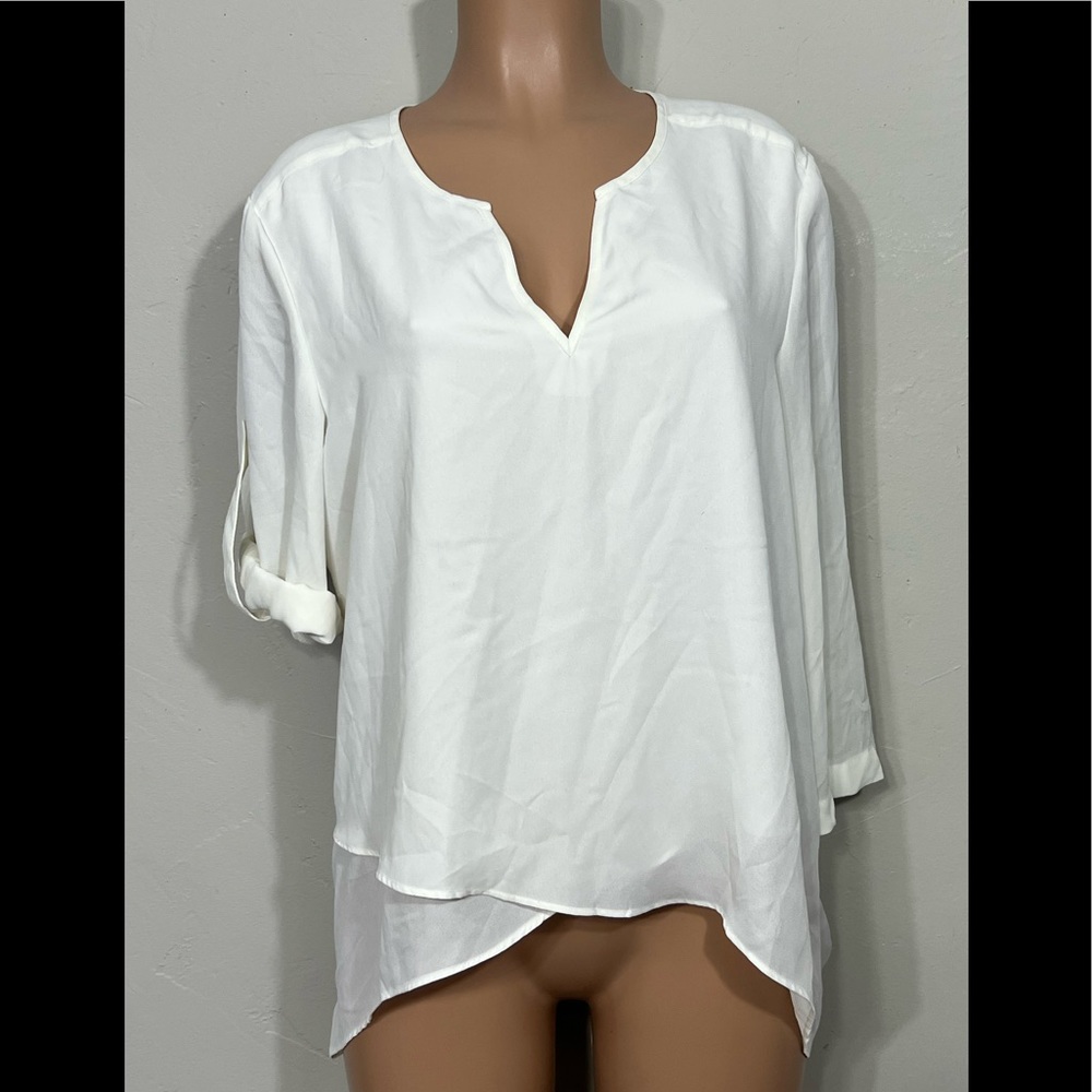 Alfani high-low seen blouse